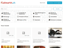Tablet Screenshot of flohmarkt.ch